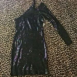 Victoria Secret Black Sequin Dress